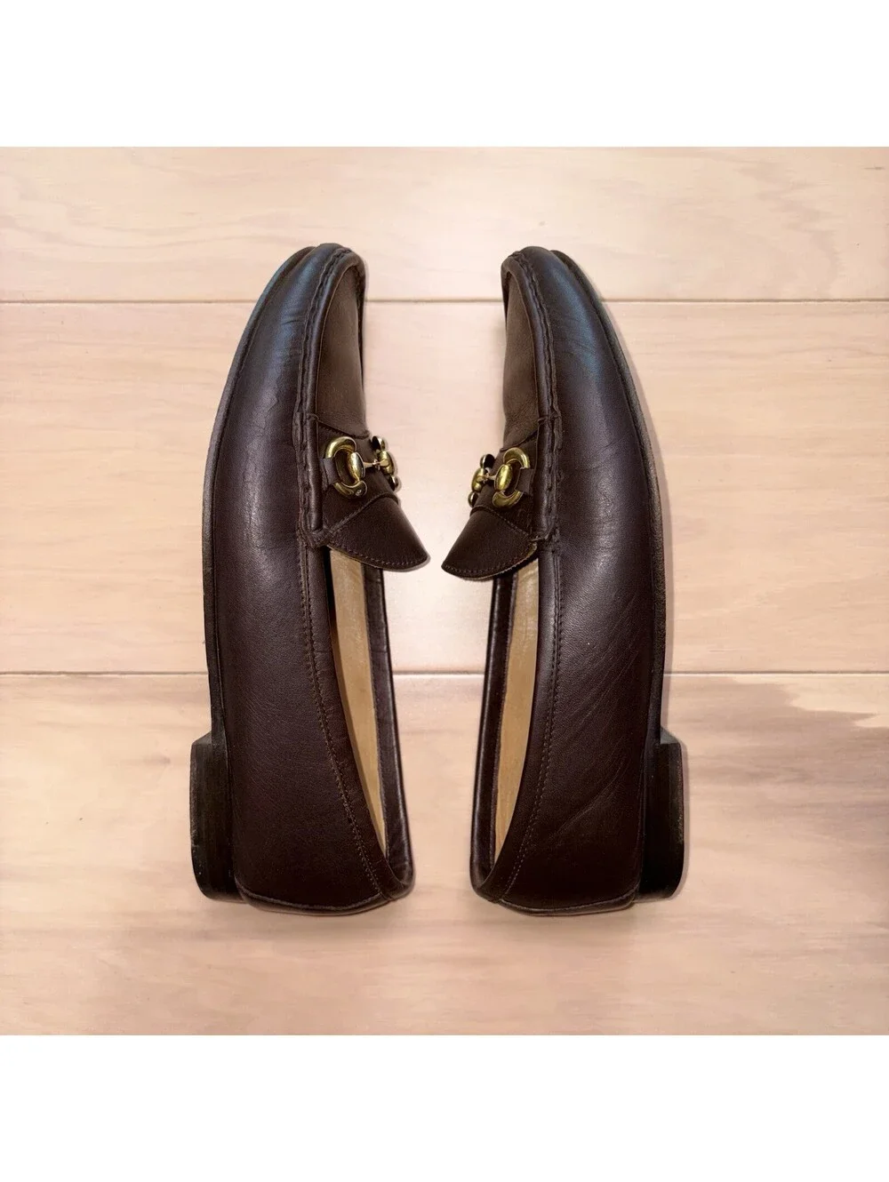 Jay Butler Bit Loafers Men’s 10 Brown Leather Slip On Dress Shoes Made Mexico